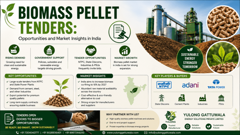 Top Biogas Plant Manufacturers in India 2026 | Gattuwala Guide 6 Biomass Pellet Tenders