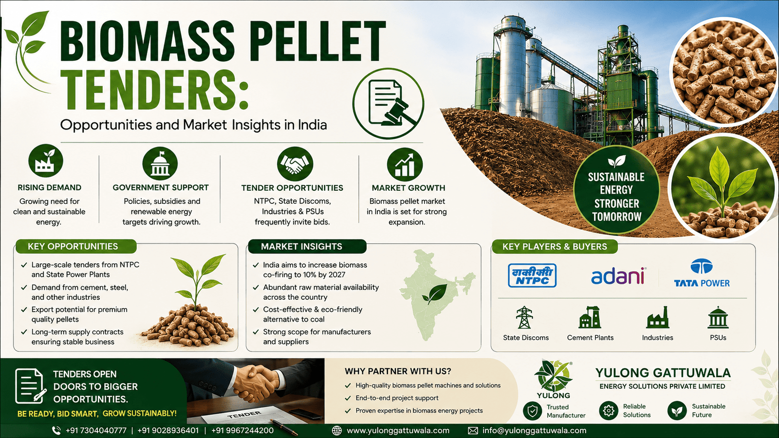 Biomass Pellet Machine Manufacturer & Supplier in India 39 Biomass Pellet Tenders