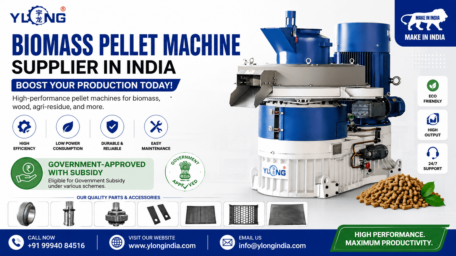 Biomass Pellet Machine Supplier in India | Boost Your Production Today