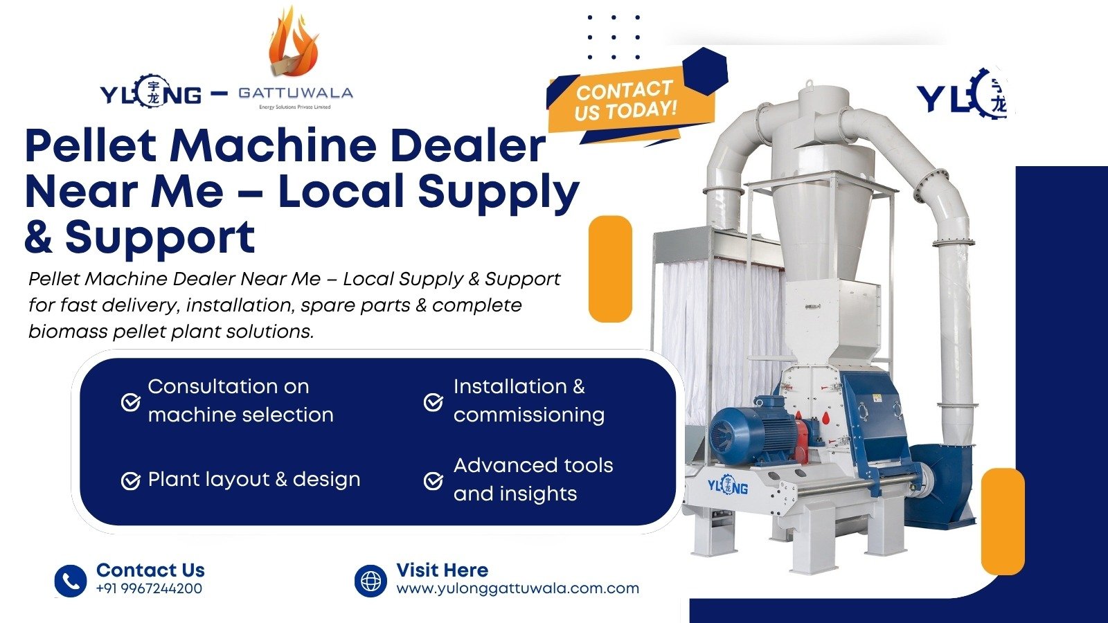 Pellet Machine Dealer Near Me | Gattuwala Manufacture of Machineries