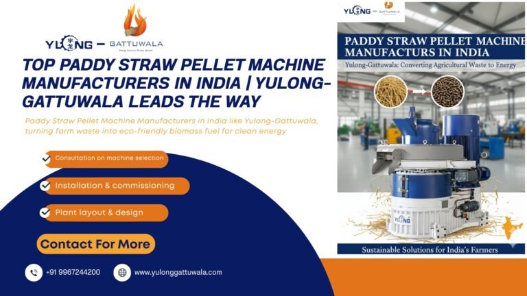 Rice Husk Pellet Machine in India 3 Paddy Straw Pellet Machine Manufacturers in India | Gattuwala Manufacture of Machineries