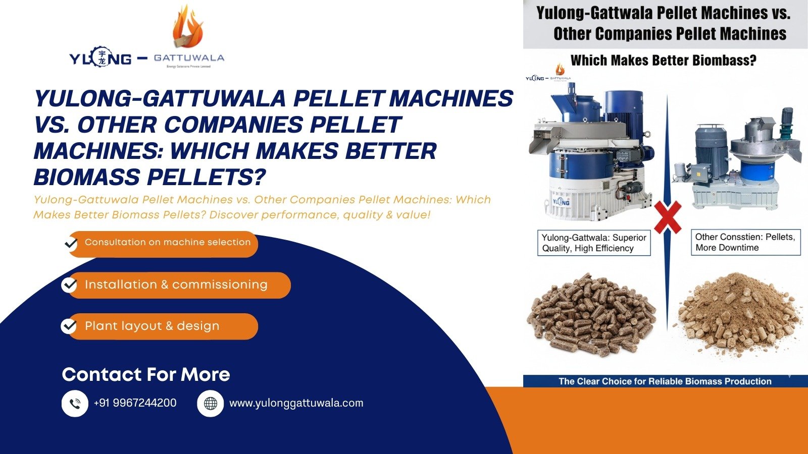 Yulong Gattuwala Pellet Machines vs. Other Companies Pellet Machines | Gattuwala Manufacture of Machineries