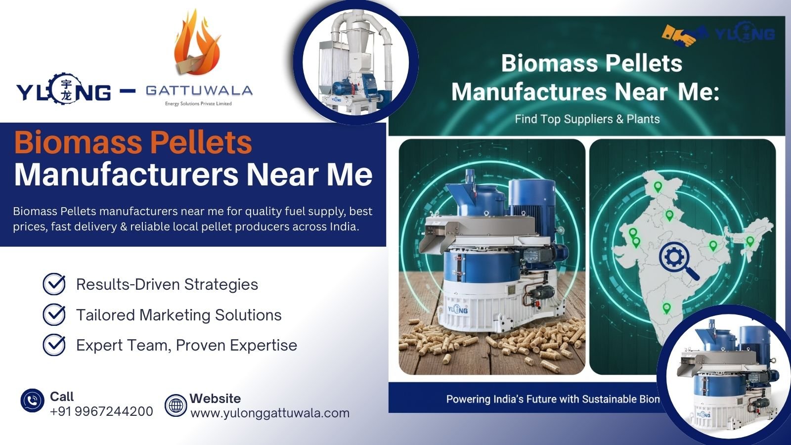 Biomass Pellets Manufacturers Near Me | Gattuwala Manufacture of Machineries