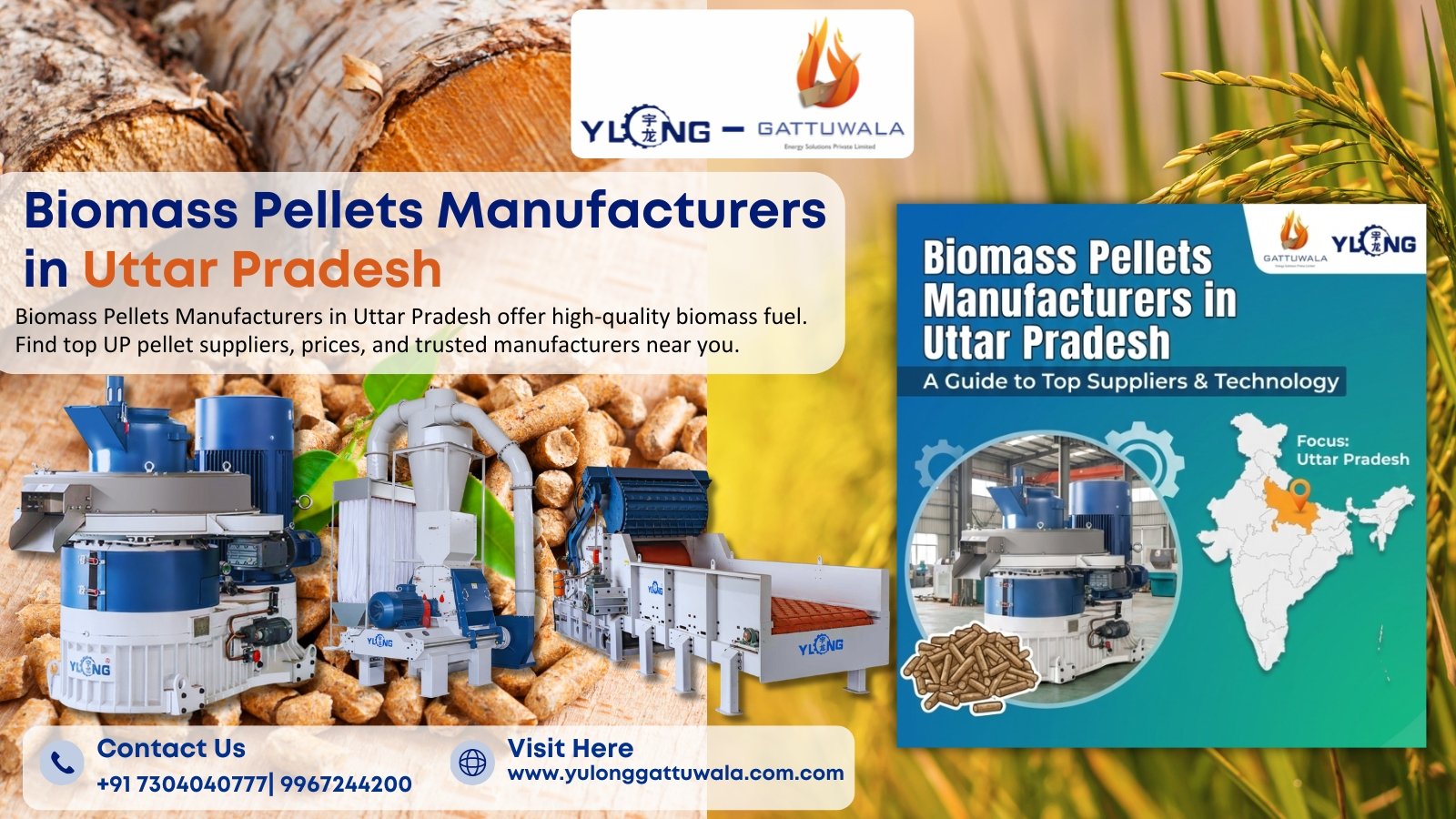 Biomass Pellets Manufacturers in Uttar Pradesh | Gattuwala Manufacture of Machineries