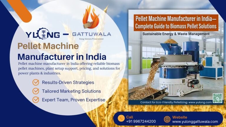 Biomass Pellet Machine – Yulong Pellet Machine Manufacturer 4 Pellet Machine Manufacturer in India