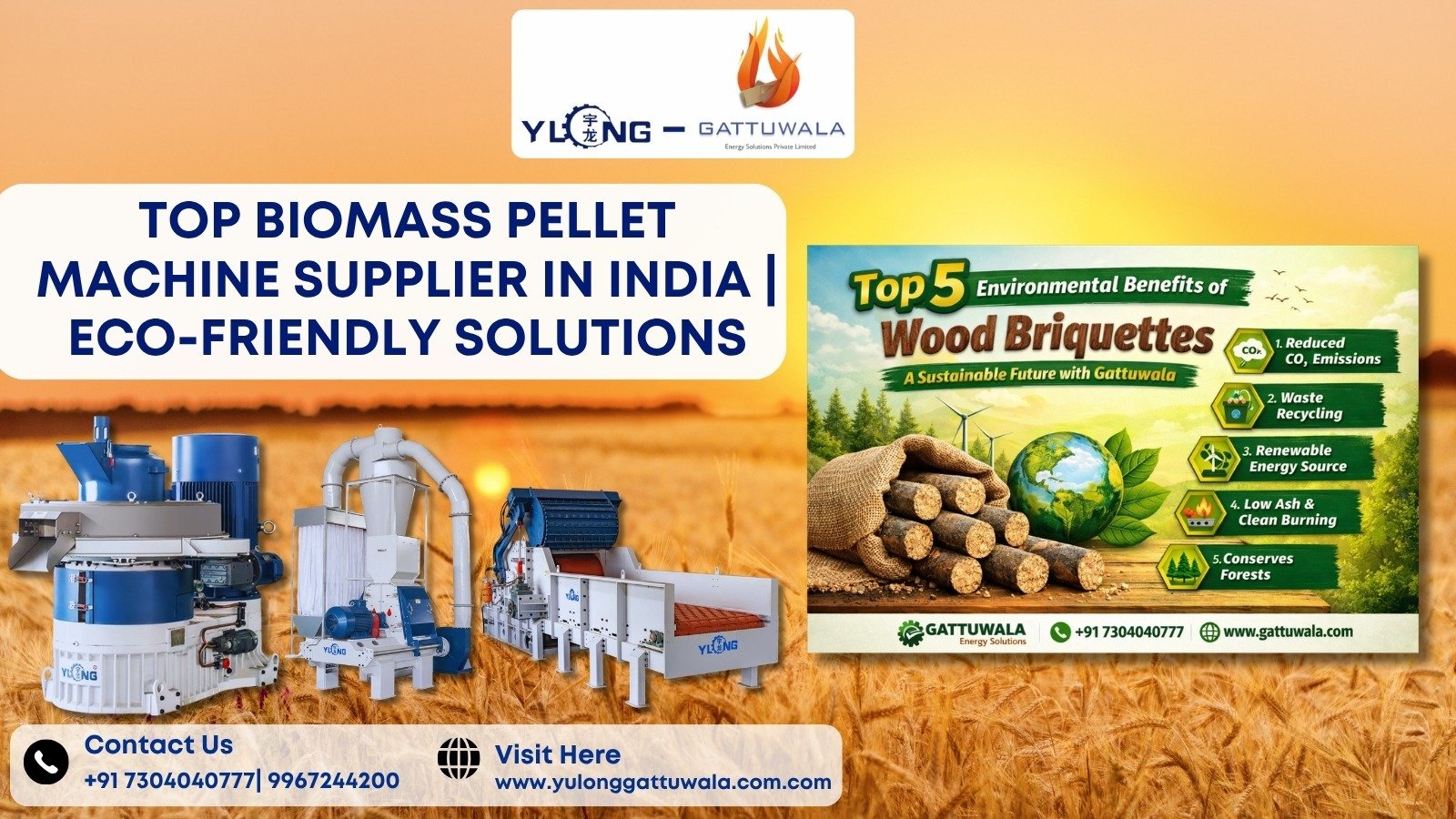 Top Biomass Pellet Machine Supplier in India | Eco-Friendly Solutions