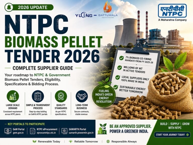 Biomass Pellet Tenders 2025: State-Wise List 2 NTPC Biomass Pellet Tenders 2026