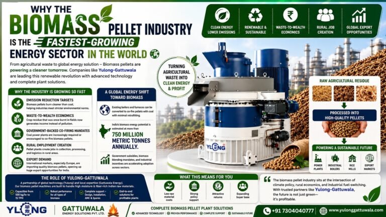 Biomass Pellet Equipment Supplier in India | Yulong Gattuwala 5 biomass pellet industry