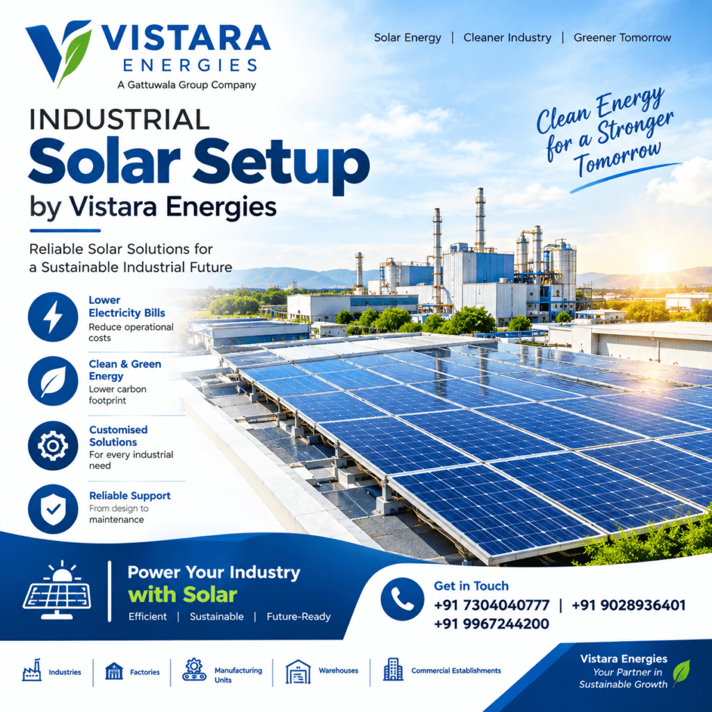 No. 1 Pellet Plant Solar & Global Pellet Trading 6 Industrial Solar Setup by Vistara Energies | Gattuwala Manufacture of Machineries