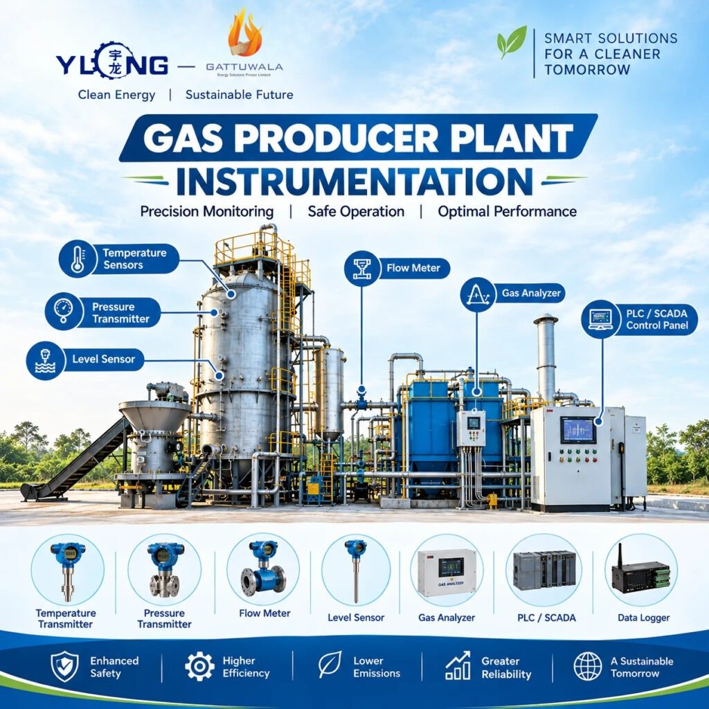 Gas Producer Plant Instrumentation | Gattuwala Group 3 Gas producer plant instrumentation and industrial process monitoring system