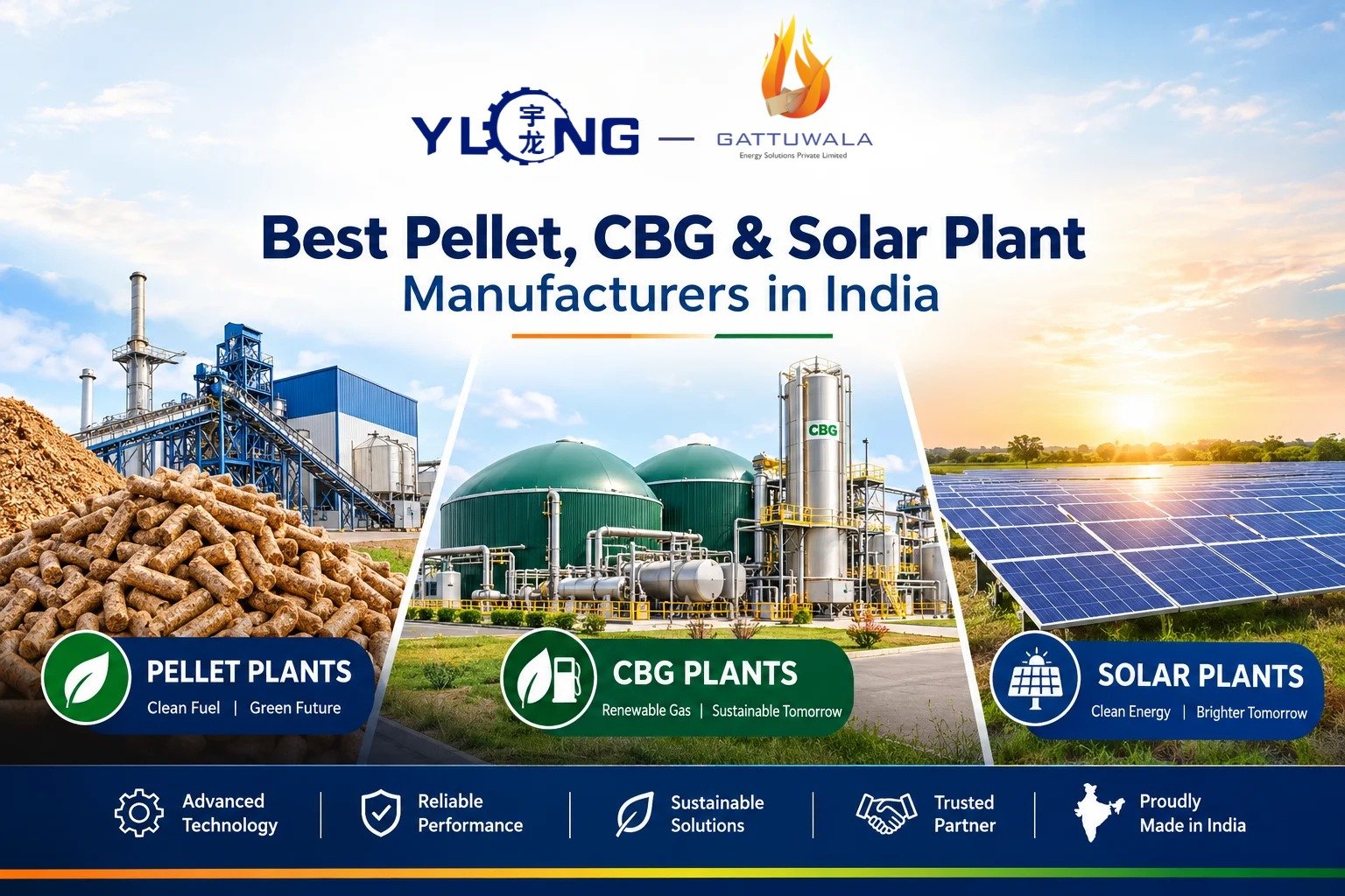 Best Pellet, CBG & Solar Plant Manufacturers in India
